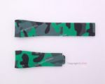 Replica Rolex Bracelet-Green Camouflage Rolex Submariner Strap Replacement 20mm